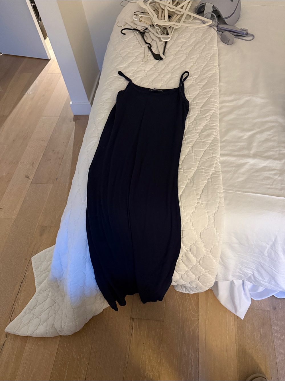 Navy Spaghetti Strap Maxi Dress